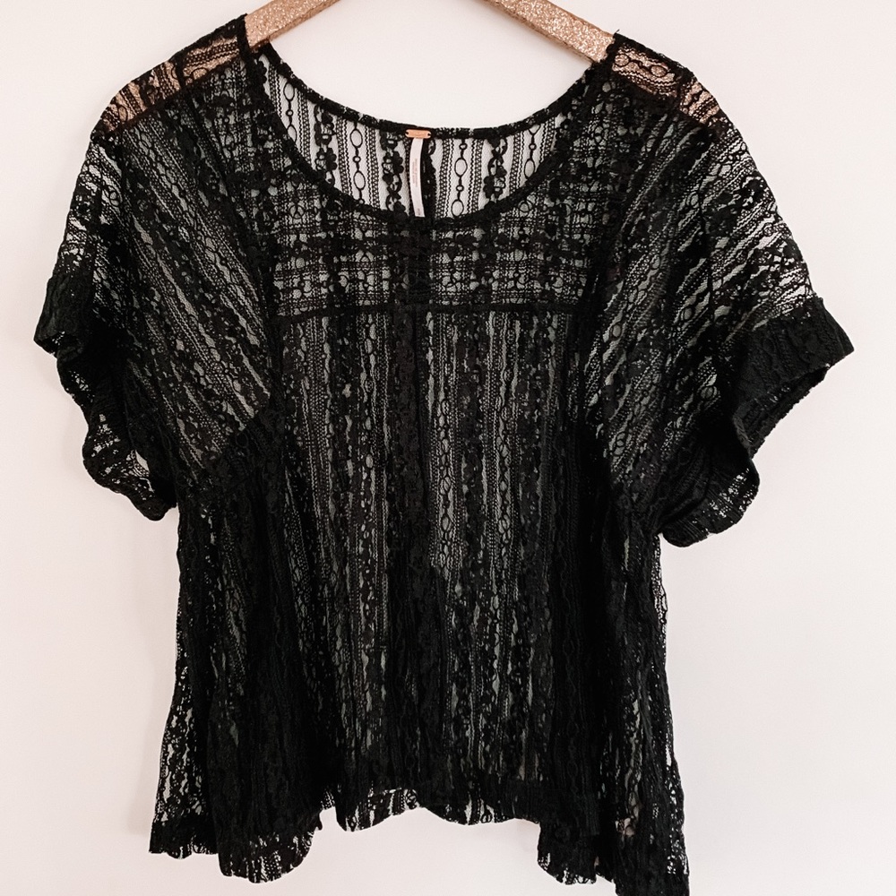 Free People black lace top